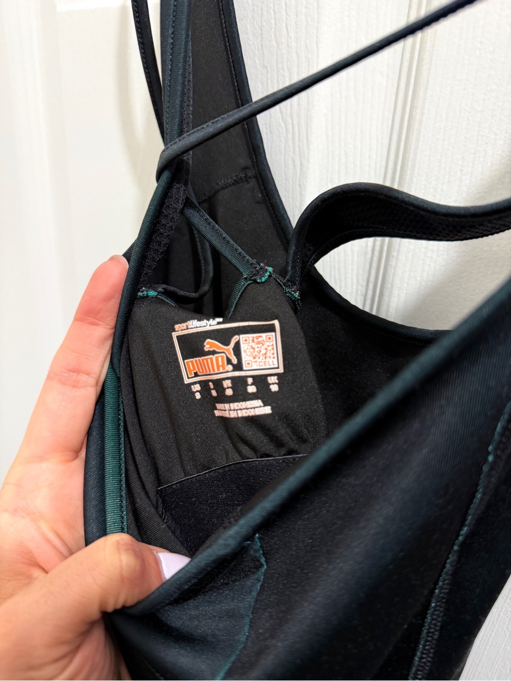 Puma Black Racerback Mesh Performance Tank - Picture 4 of 4
